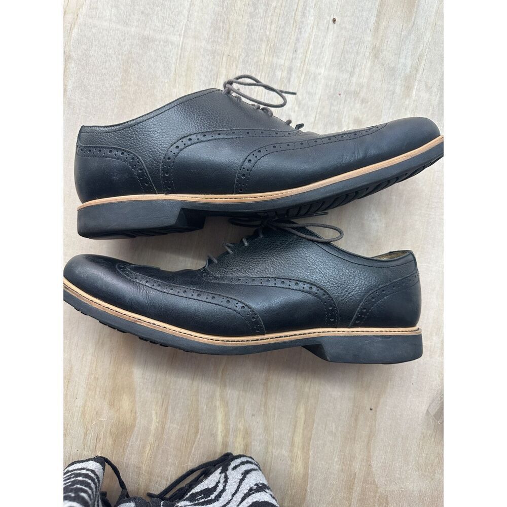 Cole Haan Wingtip Oxford Leather‎ Dress Shoes Sz 13 C14476 Black Lace Up